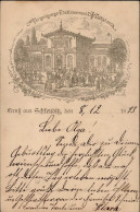 Schkeuditz (o-7144) Vorläufer Vergnügungs-Etablissement Gasthaus Zum Waldkater 1893 I-II - Altri & Non Classificati