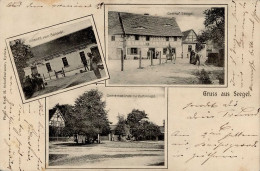 Seegel (o-7101) Gasthaus Zum Kronprinz Gemeindelinde 1903 I-II (Stauchung) - Altri & Non Classificati