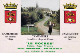 PUBLICITE - Village De Camembert ( 61 ) Publicité " Le Bocage " A Pontmain ( 53 )  - Werbepostkarten