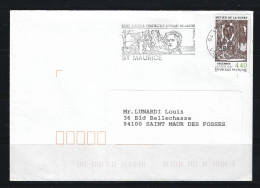 FRANCE 1995 - Y&T N°2943 - 4 F.40 Sur Lettre. Flamme D'oblitération Du 16-4-1996. 94 ST MAURICE .Val De Marne. - Storia Postale