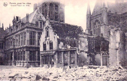 FURNES - VEURNE Sous Les Obus -  Grand'place En 1918 - Guerre 1914 /1918 - Veurne