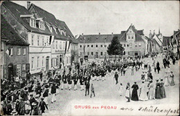 Pegau (o-7220) Schützenfest 1911 I-II (Randmangel) - Other & Unclassified