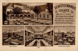 Colditz (o-7241) Schützenhaus Billard II (kleine Stauchung) - Altri & Non Classificati