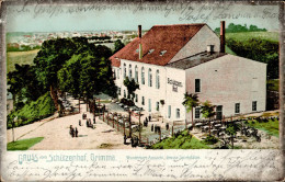 Grimma (o-7240) Gasthaus Zum Schützenhof 1912 I- - Andere & Zonder Classificatie
