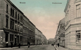 Wurzen (o-7250) Dresdnerstrasse Emailschild 1916 I - Other & Unclassified