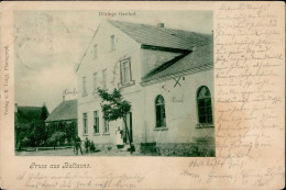 Battaune (o-7281) Dörings Gasthaus 1903 II (Stempeldurchdruck) - Autres & Non Classés
