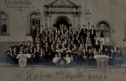 Roßwein (o-7304) Studentenverbindung Vor Dem Klosterkeller Foto-AK 1910 I-II - Andere & Zonder Classificatie