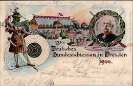 Dresden (o-8000) 13. Deutsches Bundesschießen 1900 I- - Otros & Sin Clasificación
