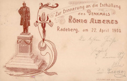 Radeberg (o-8142) Enthüllung Denkmal König Albert 22. April 1900 I-II - Sonstige & Ohne Zuordnung