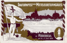 Radebeul (o-8122) Gauturnfest Des Mittelelbeturngaues 10. Und 11. Juli 1909 II (kleine Stauchung) - Altri & Non Classificati