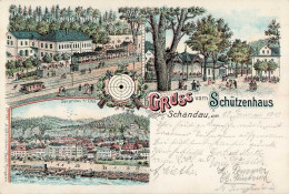 Bad Schandau (o-8320) Schützenhaus Straßenbahn 1909 I- - Sonstige & Ohne Zuordnung
