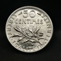50 CENTIMES SEMEUSE ARGENT 1916 FRANCE / SILVER (Réf. 24425) - 50 Centimes