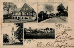 Hauswalde (o-8501) Gasthaus Zschiedrich Dorfstrasse Kirche 1913 I- - Autres & Non Classés