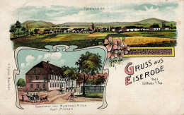 Eiserode (o-8701) Gasthaus Von Buenos-Aires Inh. Mickan 1910 II (Stempeldurchdruck, Stauchungen) - Sonstige & Ohne Zuordnung