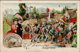 Neugersdorf (o-8706) Schützenfest Neugersdorfer Schießen 1907 Drehorgel I-II Orgue De Barbarie - Altri & Non Classificati