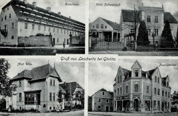 Leschwitz (o-8900) Dominium Villa Schwetasch Arzt Villa Postagentur 1919 I-II (Ecken Abgestossen) - Other & Unclassified