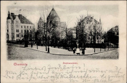 Chemnitz (o-9000) Stephansplatz 1901 I-II (Marke Entfernt) - Andere & Zonder Classificatie