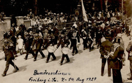 Freiberg In Sachsen (o-9200) Bundesschießen 7. Bis 14. August 1927 II (kleine Stauchung) - Autres & Non Classés