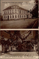 Siebenlehn (o-9201) Hotel Zum Schwarzen Roß 1932 I-II (Stauchung, Klebereste RS) - Autres & Non Classés