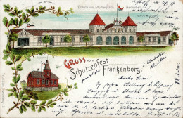 Frankenberg (o-9262) Schützenfest Schützenhaus 1906 II (kleine Stauchung) - Altri & Non Classificati