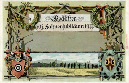 Rochlitz (o-9290) 50 Jähriges Fahnenjubiläum 1911 Signiert I - Otros & Sin Clasificación