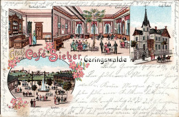 Geringswalde (o-9292) Cafe Sieber 1901 I-II (Stauchung) - Other & Unclassified