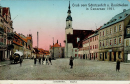 Lunzenau (o-9293) Schützenfest 1911 Gasthaus Sächsischer Hof 1912 I - Autres & Non Classés