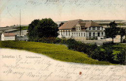Schlettau (o-9316) Schützenhaus 1906 I-II (fleckig) - Altri & Non Classificati