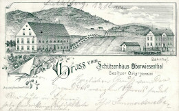 Oberwiesenthal (o-9301) Schützenhaus Eisenbahn Bahnhof Bahnpost Cranzahl Oberwiesenthal Zug 3075 1898 I- Chemin De Fer - Otros & Sin Clasificación