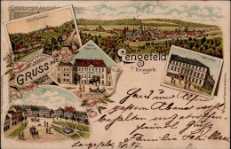 Lengefeld (o-9343) Hotel Erbgericht Schloss Rauenstein Hotel Zur Post 1897 I- - Sonstige & Ohne Zuordnung