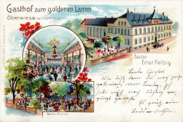 Niederwiesa (o-9387) Gasthaus Zum Goldenen Lamm Ernst Helbig 1904 I-II - Autres & Non Classés