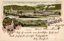 Hohenfichte (o-9385) Fabrik Hauschild Kirche 1903 I- - Sonstige & Ohne Zuordnung