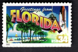 2016406508 2002 SCOTT 3569 (XX) POSTFRIS MINT NEVER HINGED  -  GREETINGS FROM AMERICA - FLORIDA - Nuovi