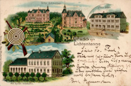 Lichtentanne (o-9514) Gasthaus Jubelt Neue Schule II (Stauchung) - Altri & Non Classificati