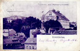 Crimmitschau (o-9630) Turnhalle Des Männerturnverein Realschule Progymnasium 1924 I-II (fleckig, Ecken Abgestossen) - Andere & Zonder Classificatie