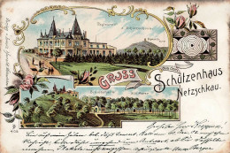 Netzschkau (o-9804) Gasthaus Zum Schützenhaus 1901 II (Stauchungen, Ecken Abgestoßen) - Autres & Non Classés