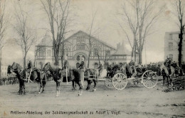 Adorf (o-9930) Artillerie-Abteilung Der Schützengesellschaft 1910 I-II - Autres & Non Classés