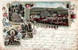 Albendorf (Polen) Calvarienberg Osterbergmonument 1898 I-II (fleckig) - Poland