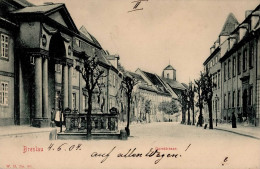 Breslau (Polen) Domstrasse 1904 I-II (kl. Stauchung) - Polonia