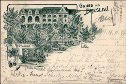 Breslau (Polen) Gasthaus Böttcher 1897 I-II - Polen
