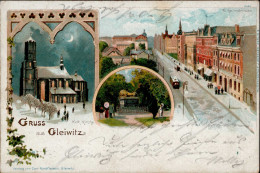 Gliwice Gleiwitz Kath. Kirche 1898 I-II (fleckig) - Pologne