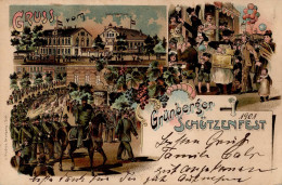 Grünberg Schützenfest Schützenhaus 1901 I-II (fleckig) - Poland