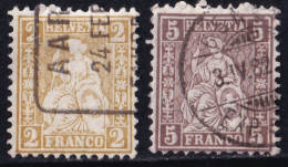 Suiza.  1881  Helvetia, Distintos Valores - Usati