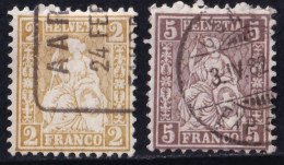 Suiza.  1881  Helvetia, Distintos Valores - Used Stamps