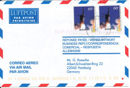 Bermuda Air Mail Cover Sent To Germany 2-6-2000 SPACE - Bermuda