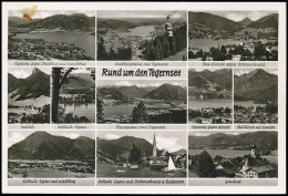 Rund Um Den Tegernsee Mehrbildkarte Gl1953 #139.615 - Other & Unclassified