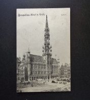 België - Belgique - CPA  Bruxelles - Hotel De Ville - Stadhuis - Card Bruxelles Nd Vers Eaubonne 1913 - Monuments, édifices