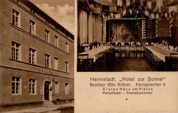 Herrnstadt Hotel Zur Sonne Otto Kittner I-II - Poland