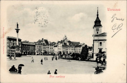 Warschau Plac Zamkowy 1903 I-II (fleckig, Marke Entfernt) - Poland