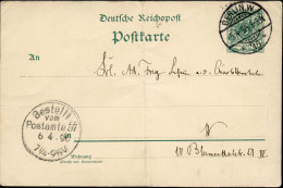 POSTKARTE 1896 "Timbre 5 Pfenning Deutches Reich" - Briefkaarten